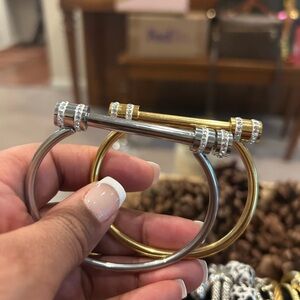Gold and Silver Bangle Set